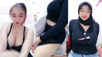 Cewe Buka Hijab, Sange Ebot Guling Sampe Basah