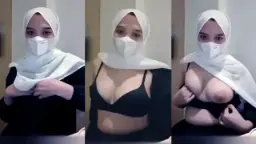 Hijab Putihnya Bikin Pengen Robek, Mukanya Cantik Bikin Makin Sange.