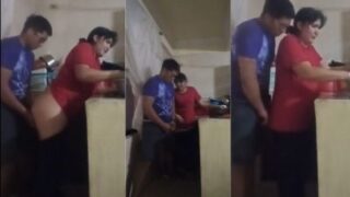 Mesum Banget, Si Bego Nikmatin Ngentot Berdiri Sama Mamah Tiri Di Dapur