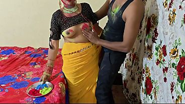 Dever Bhabhi Main Holi Ke Rang Mein Chhupi Garmi, Saaf Hindi Audio Ke Saath Chudai Ka Maza.